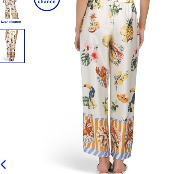 high rise satin pull on silky pants NWT - Picture 2 of 2